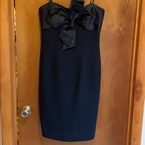 Cute little black dress with spaghetti straps.